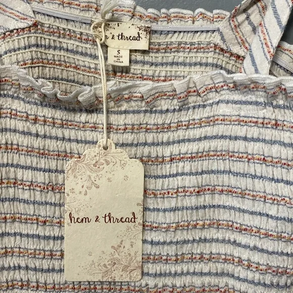 NWT Hem and Thread Halter Tank Top size S - Picture 3 of 5